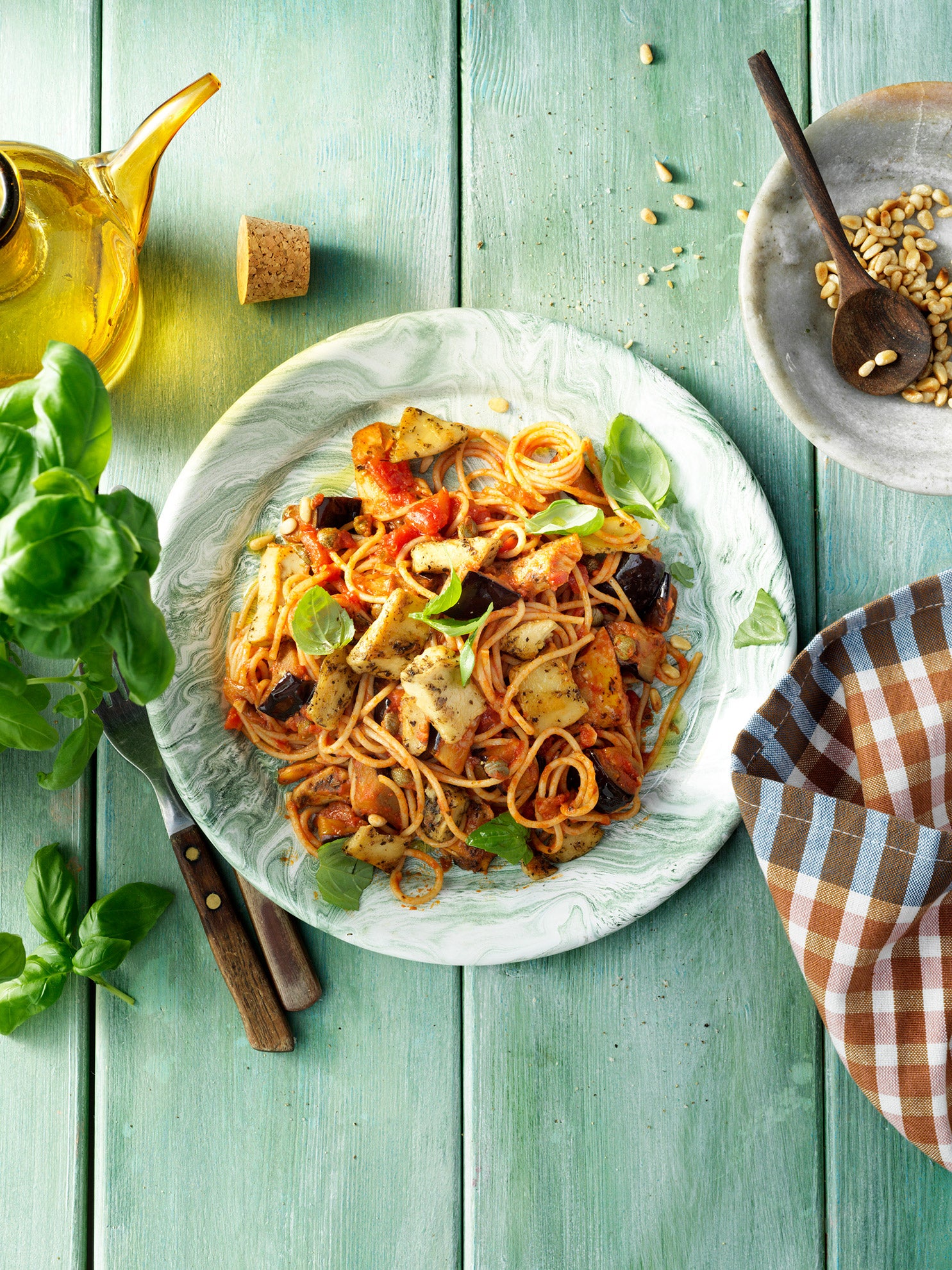 Mediterranean No Waste Pasta a la Norma Mediterranean No Waste Pasta a la Norma