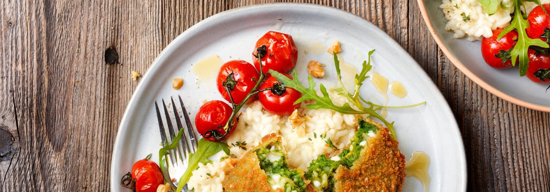 Selerowe risotto ze sznyclem