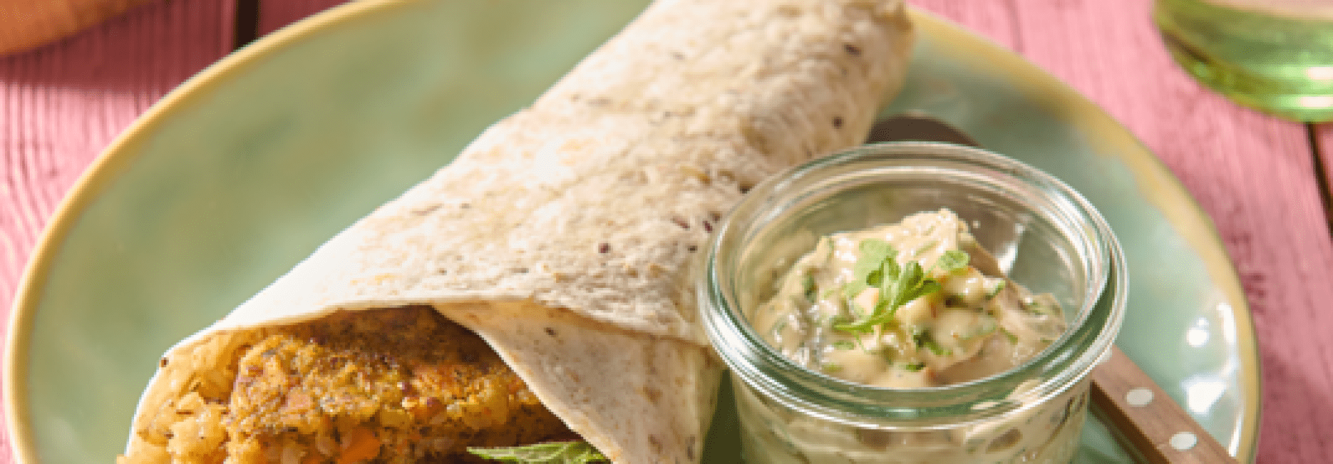 Wrap z mini burgerami brokułowymi Garden Gourmet