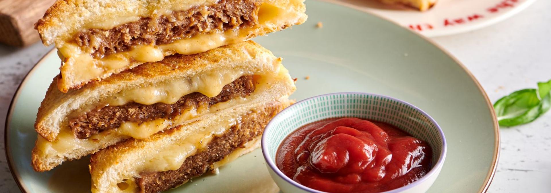 Serowe tosty burgerowe