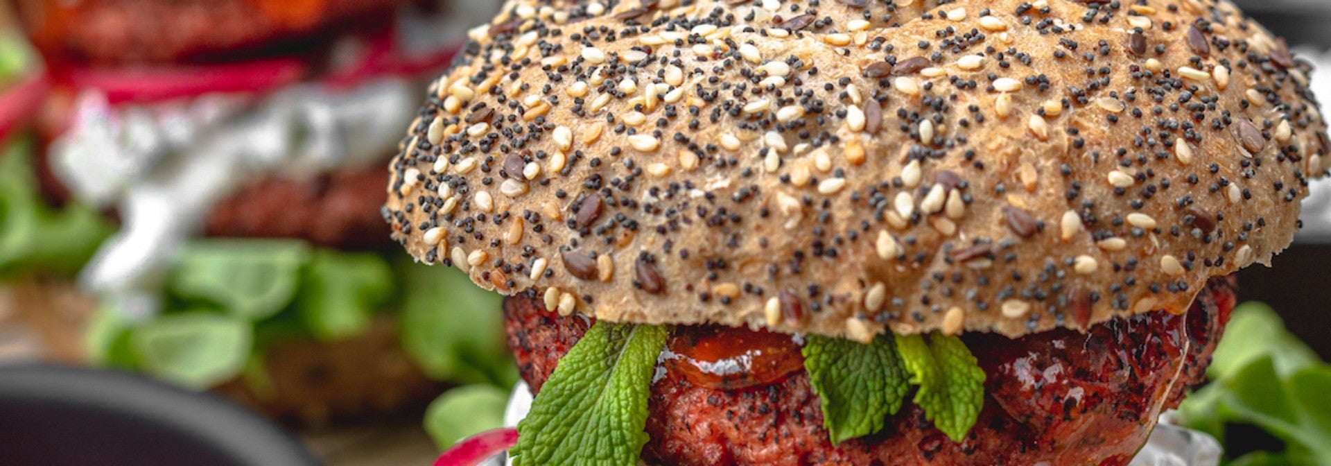 Nuggets with roasted sweet potato and a meal salad with peanut dressing