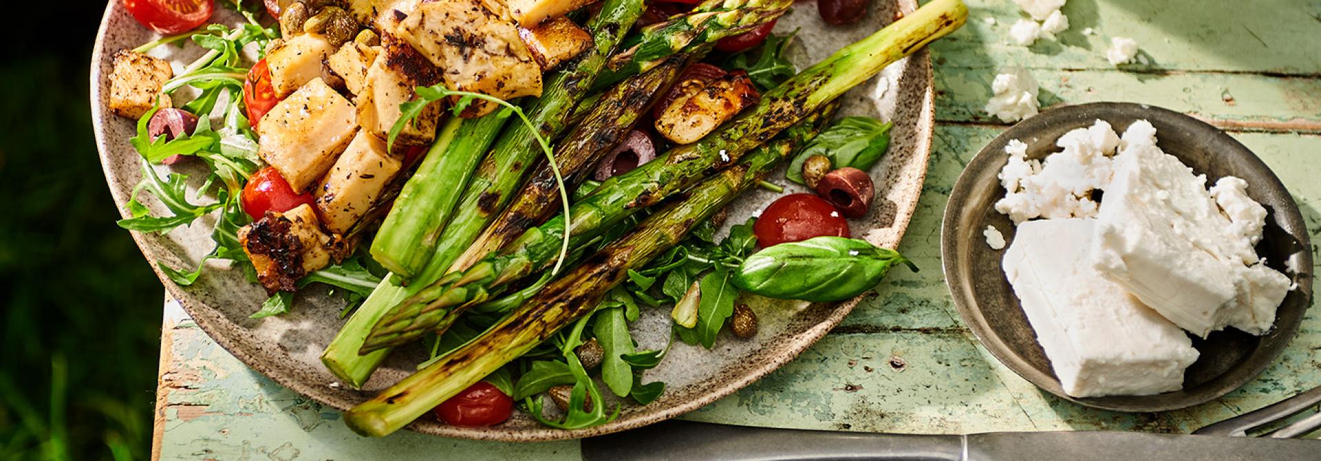 Mediterranean BBQ salad