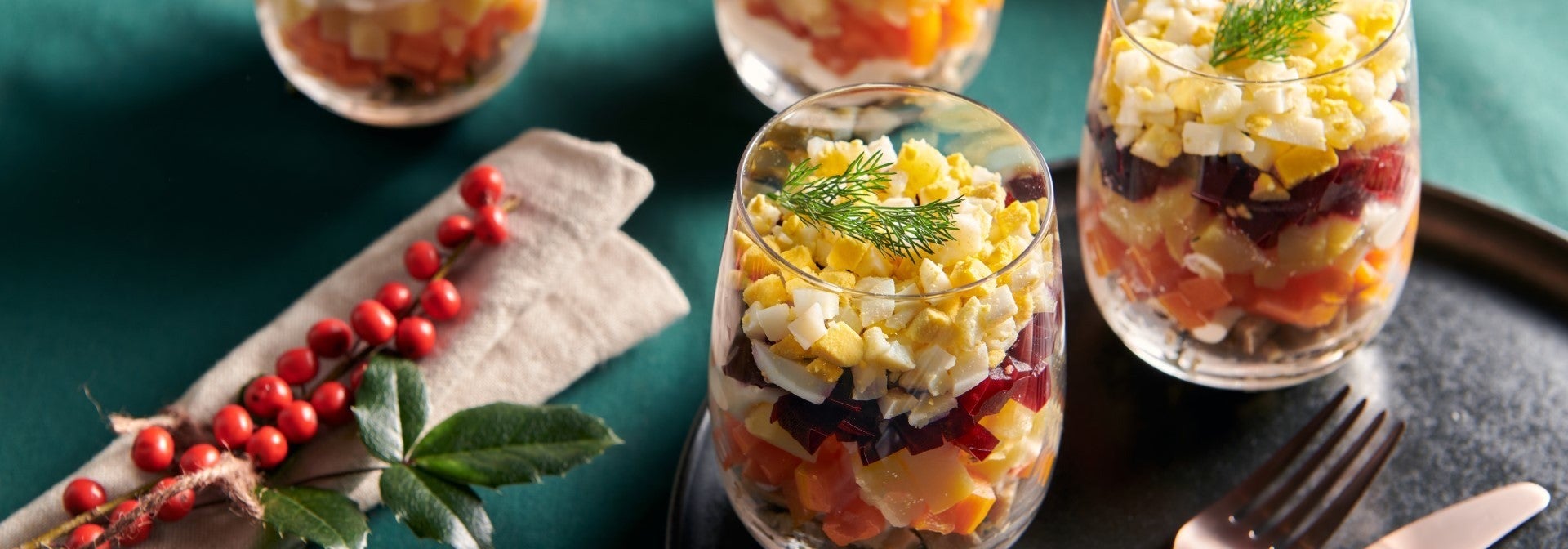 Wegetariańska sałatka a’la szuba z Filecikami Wegańskimi