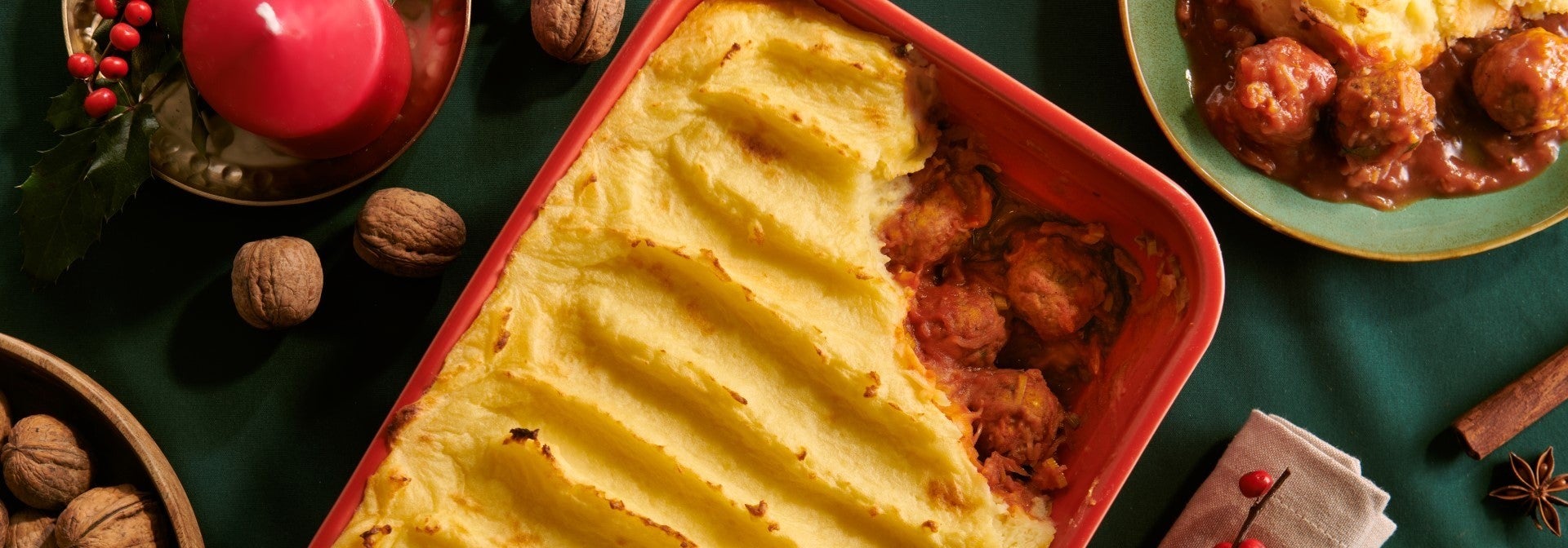 Świąteczna zapiekanka z Klopsikami Warzywnymi