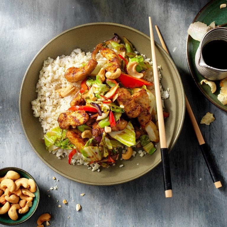 No waste cauliflower rice