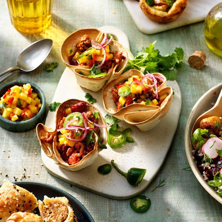 Taco miseczki z Sensational mielonym Taco miseczki z Sensational mielonym