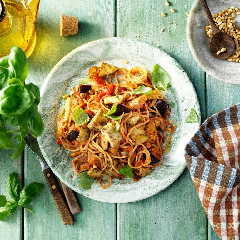 Mediterranean No Waste Pasta a la Norma