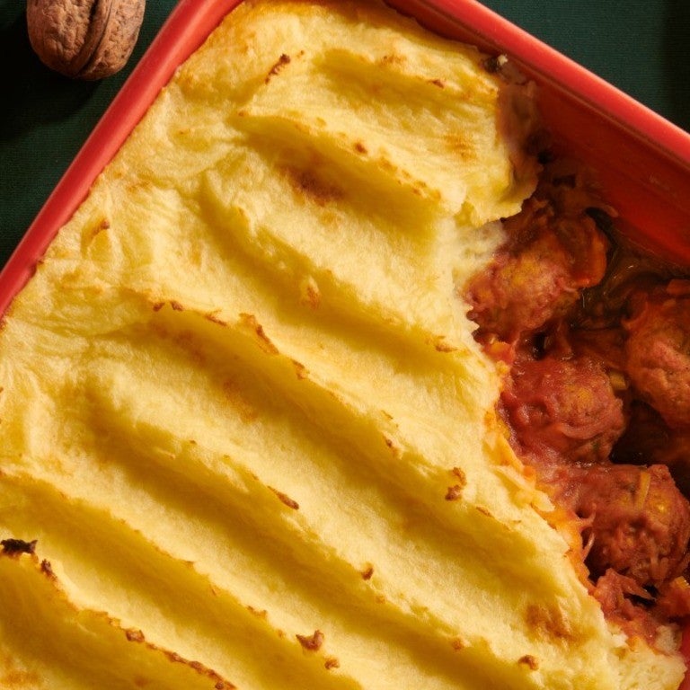 Świąteczna zapiekanka z Klopsikami Warzywnymi